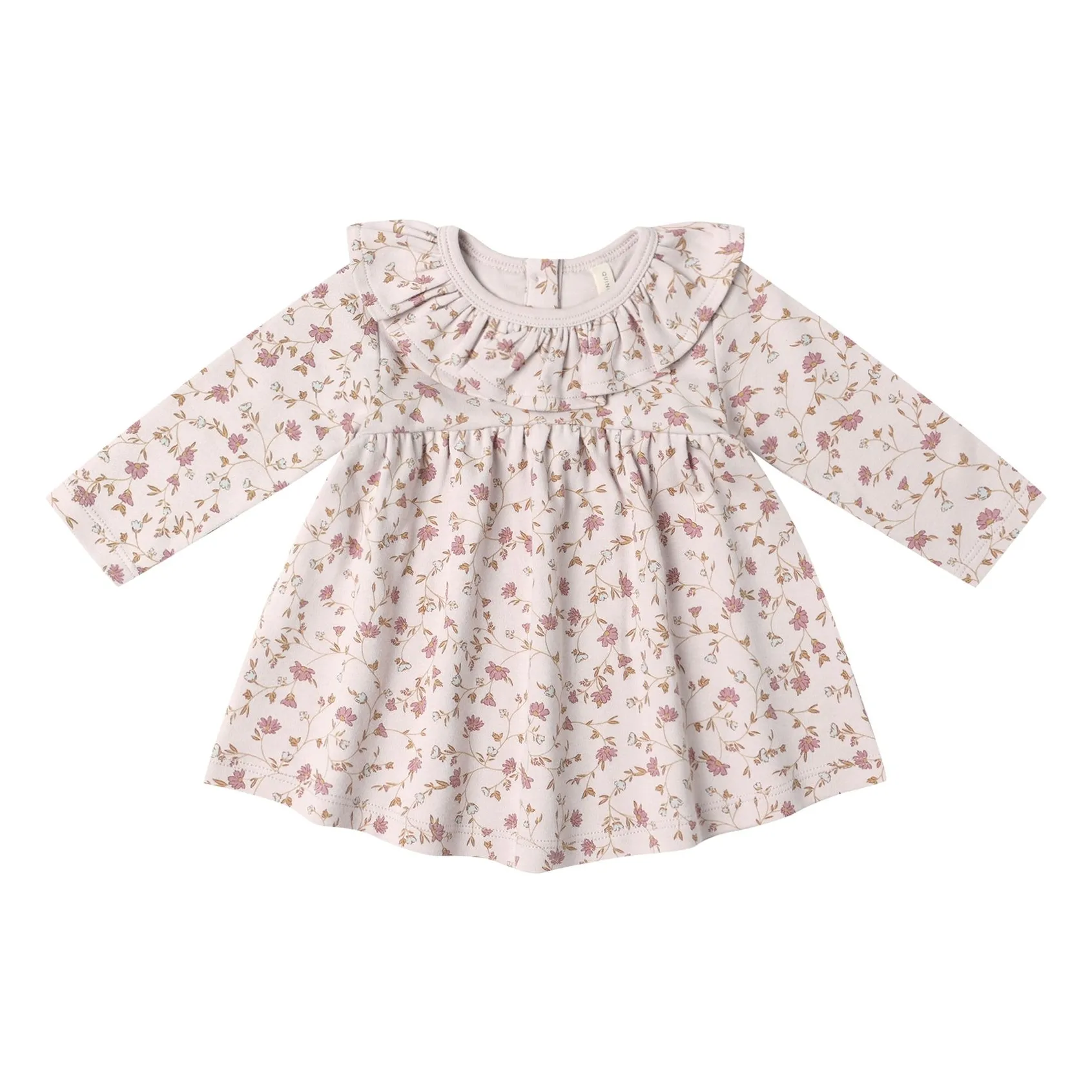 Quincy Mae Lilac Organic Cotton Flower Dress