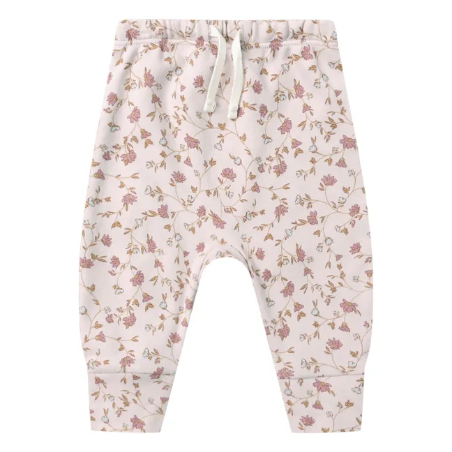 Jogger Fleuri Coton Bio | 	Lilas