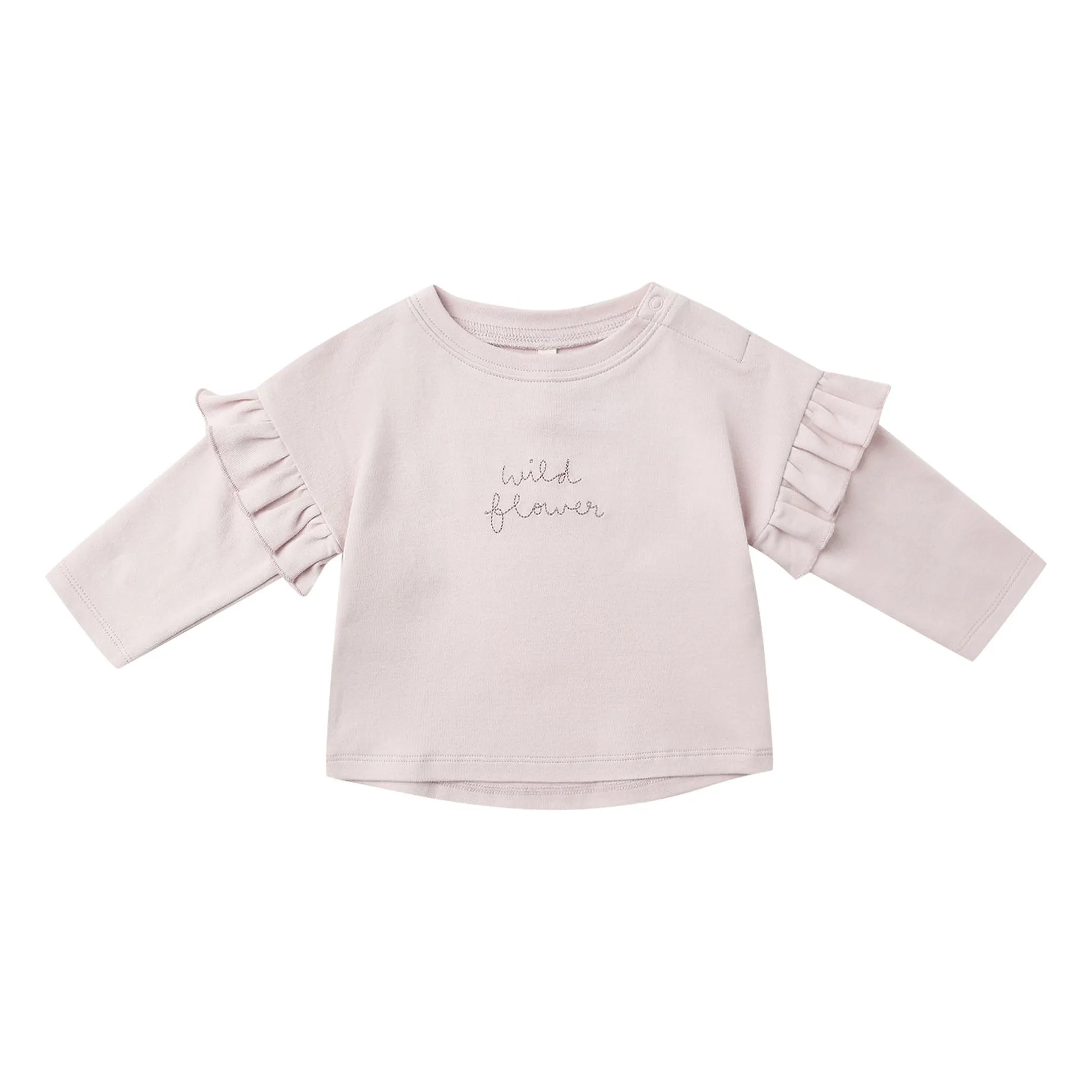 Quincy Mae Lilac Wild Flower Organic Cotton T-Shirt