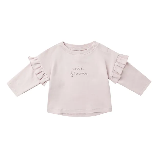 Wild Flower organic cotton T-shirt | Lilac