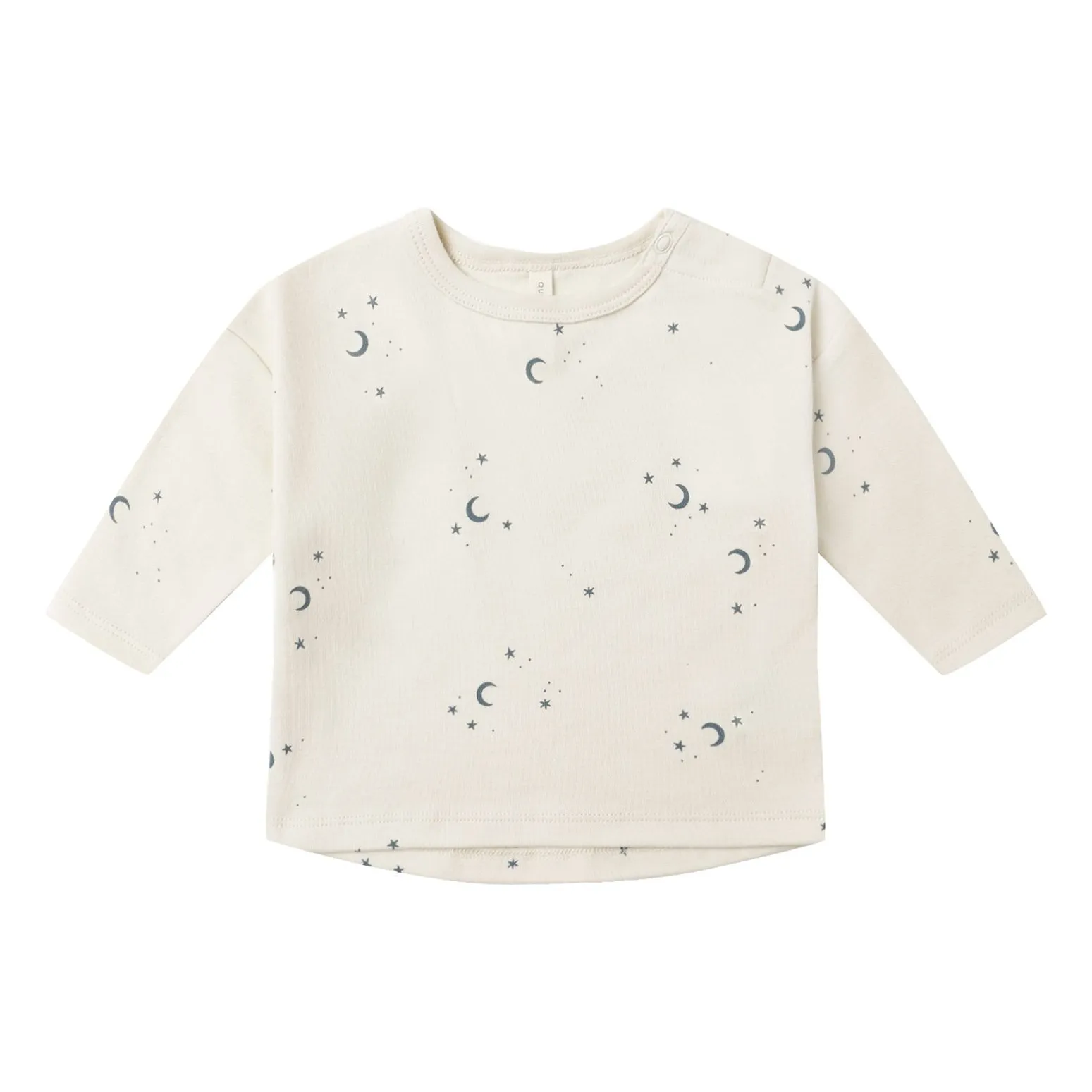 Quincy Mae Ecru Lunes Organic Cotton T-Shirt