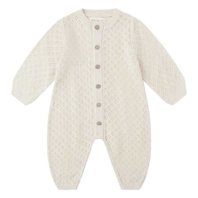 Bubble Organic Cotton Jumpsuit | Ecru