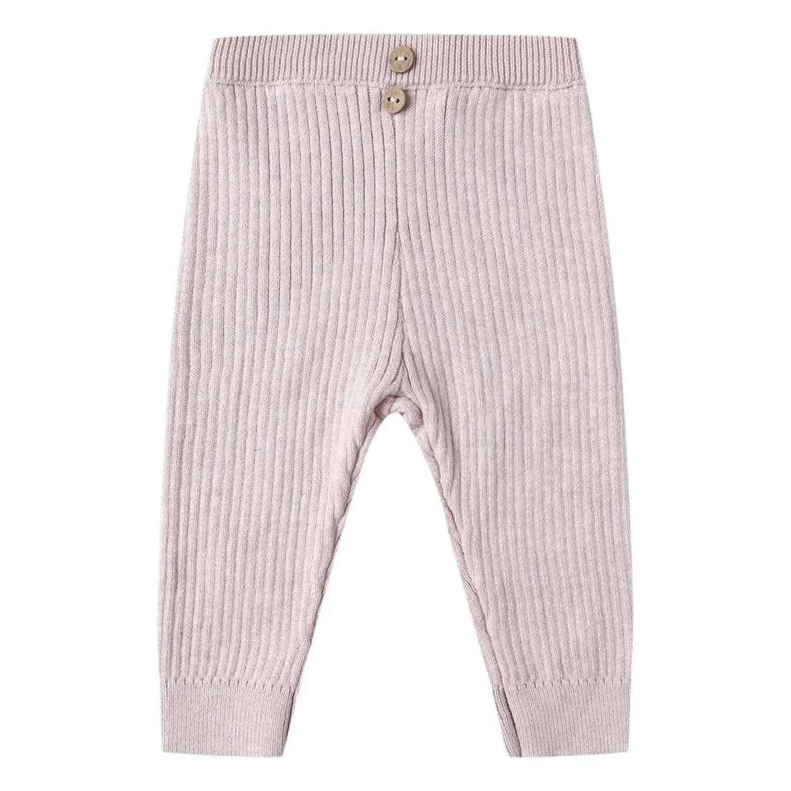 Quincy Mae Lilac Organic Ribbed Knit Legging