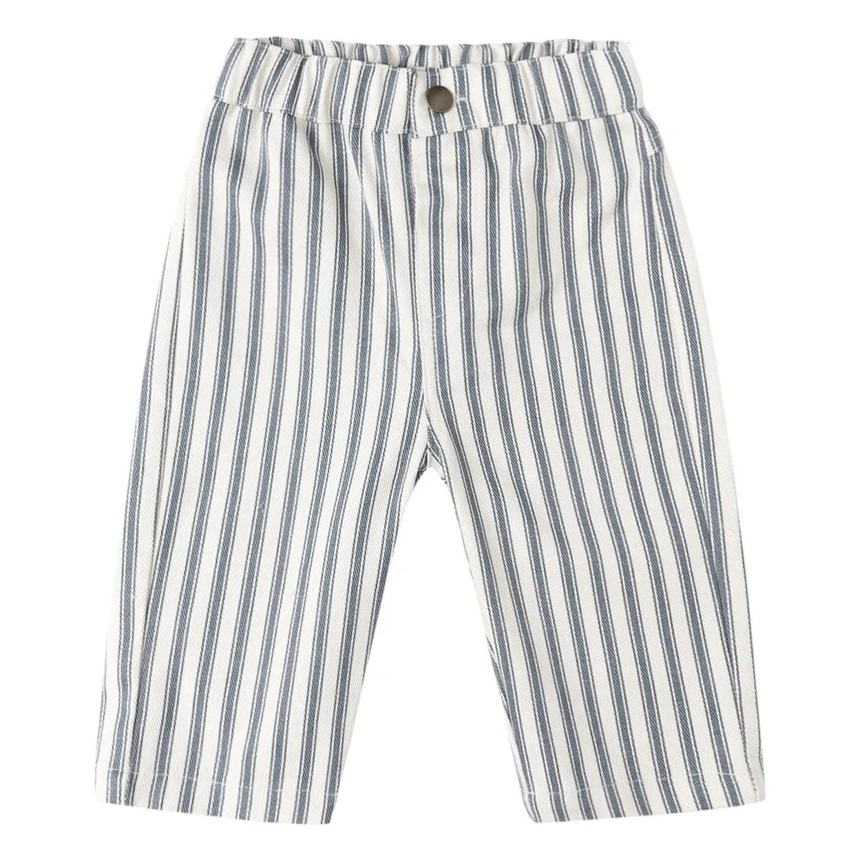 Quincy Mae Grey Blue Grayson Organic Denim Pants