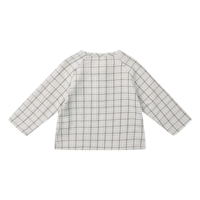 Kurta Zion Gaze de Coton Bio | Bleu Clair