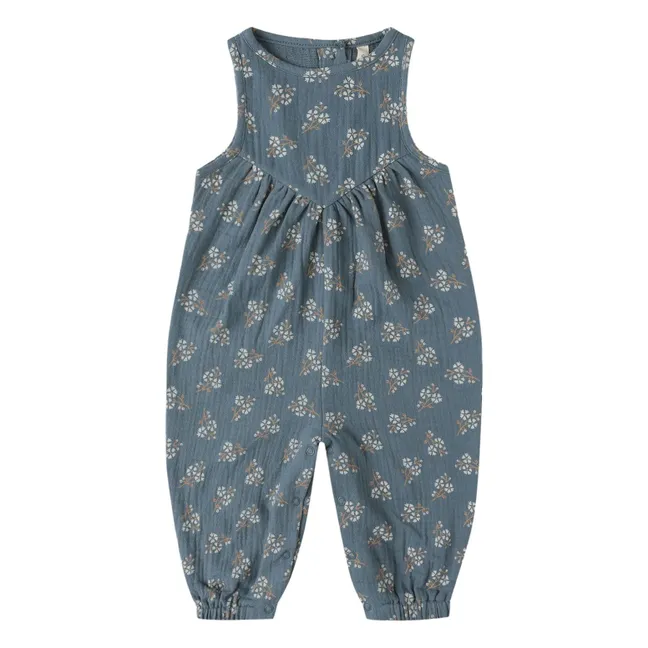 Combinaison Maisie Gaze de Coton Bio | Bleu gris