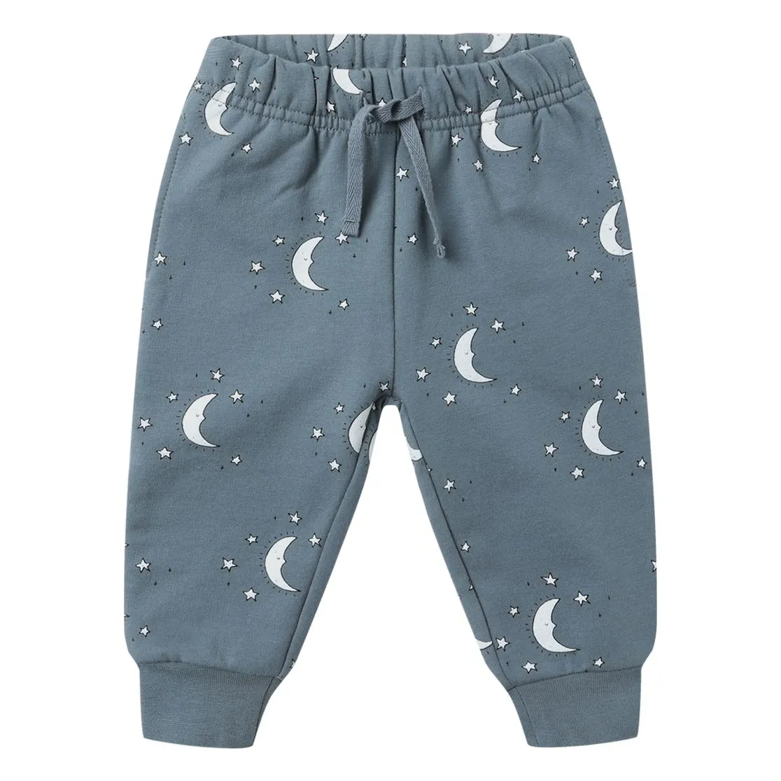 Quincy Mae Grey Blue Lunes Organic Cotton Jogger