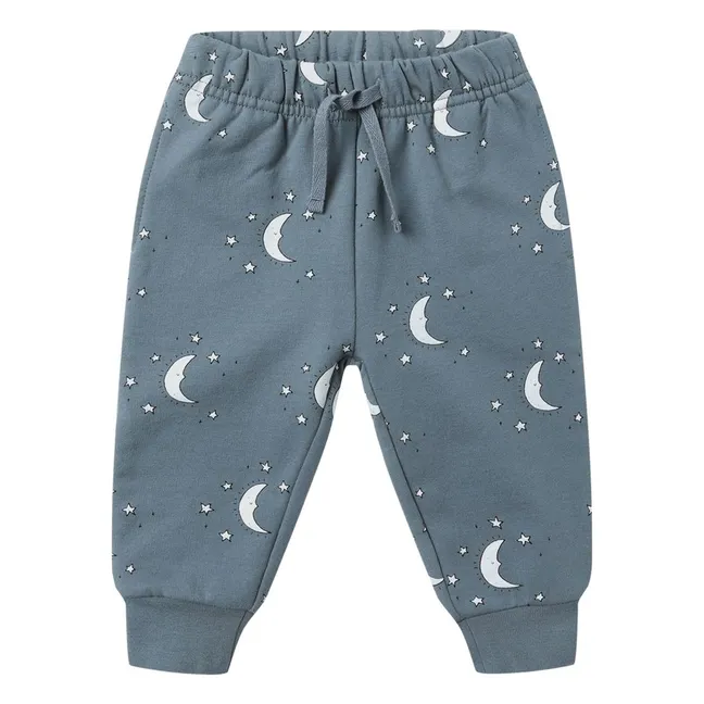 Lunes Organic Cotton Jogger | Grey blue