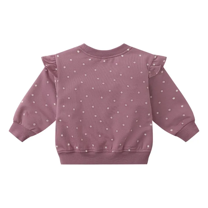 Sweat à Pois Coton Bio | Magenta- Image produit n°1