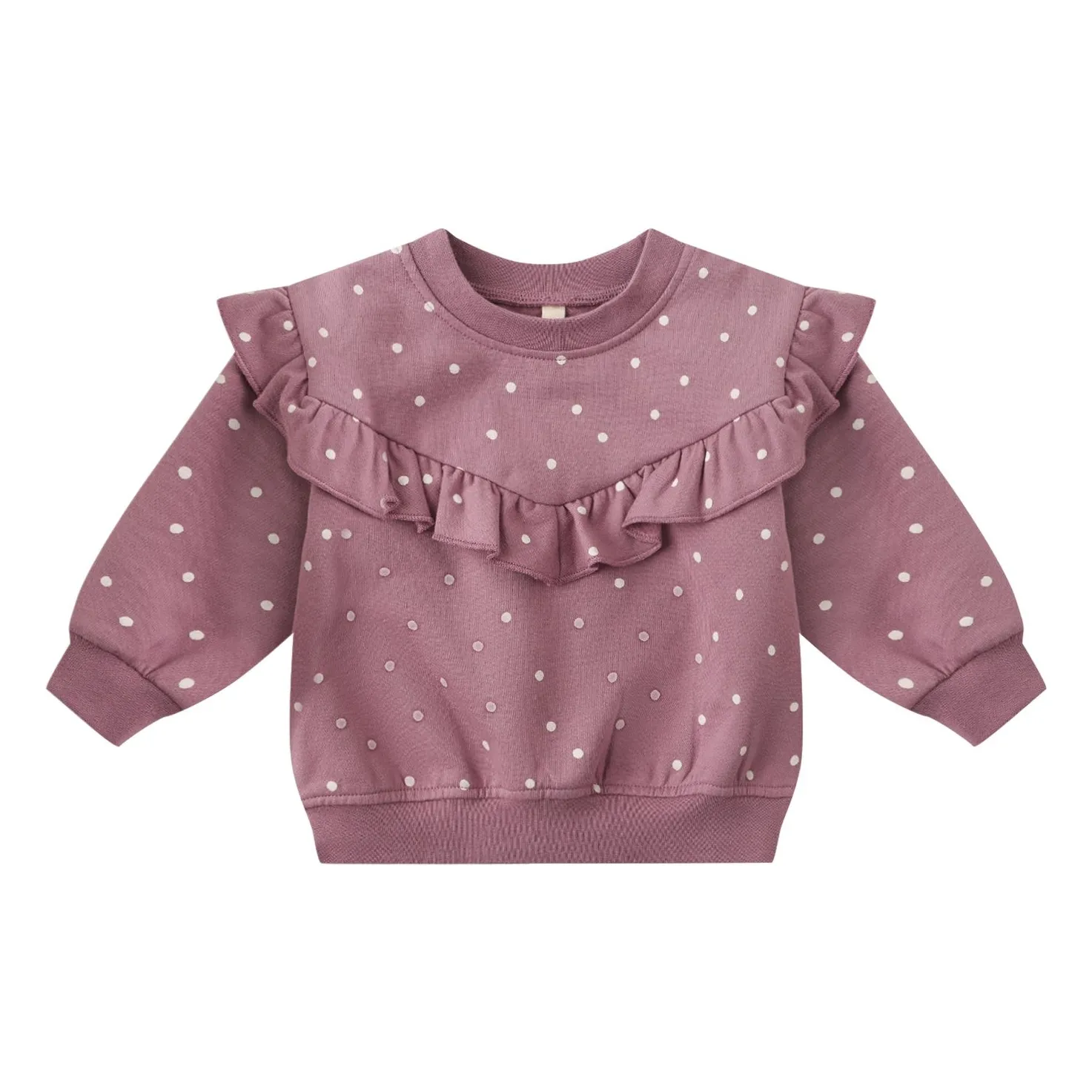 Quincy Mae Magenta Pea Sweat Organic Cotton