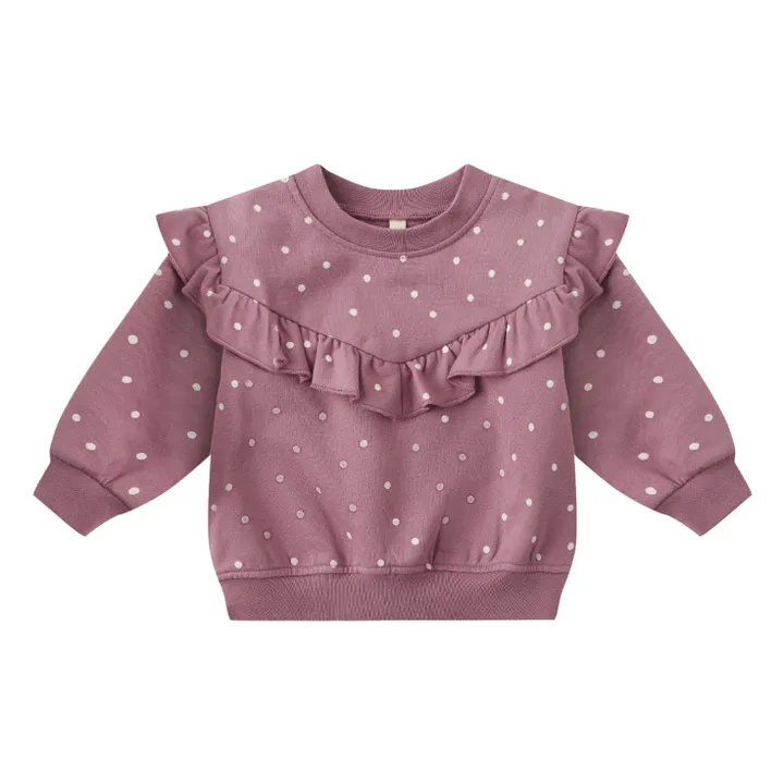 Sweat à Pois Coton Bio | Magenta- Image produit n°0