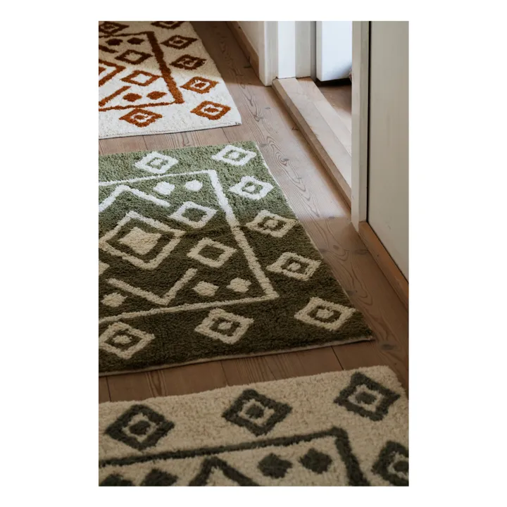 Alfombrilla de baño de algodón | Rojo- Imagen del producto n°2