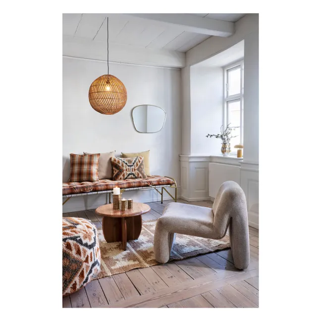 Colchoneta de algodón a cuadros  | Calabaza