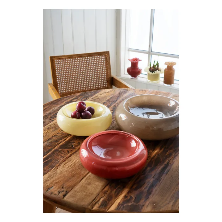 Bol en verre  | Taupe- Image produit n°1