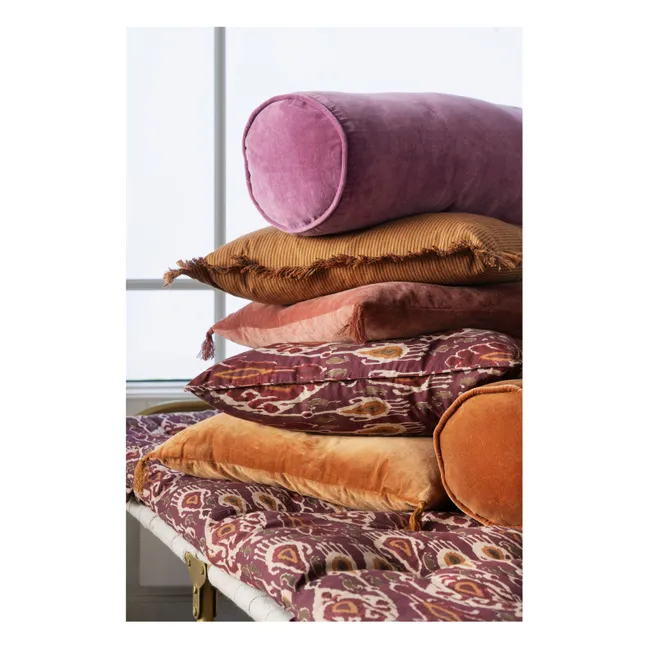 Traversin en velours | Lilas