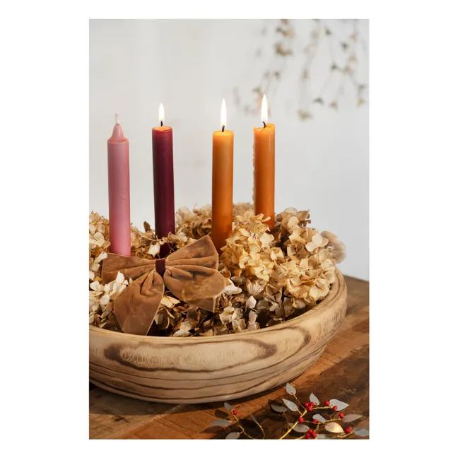 Fiocchi decorativi in velluto - Set di 4 pezzi | Multicolore