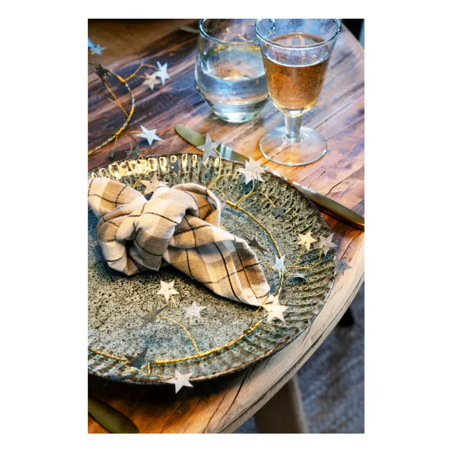 Courrone décorative étoiles | Doré