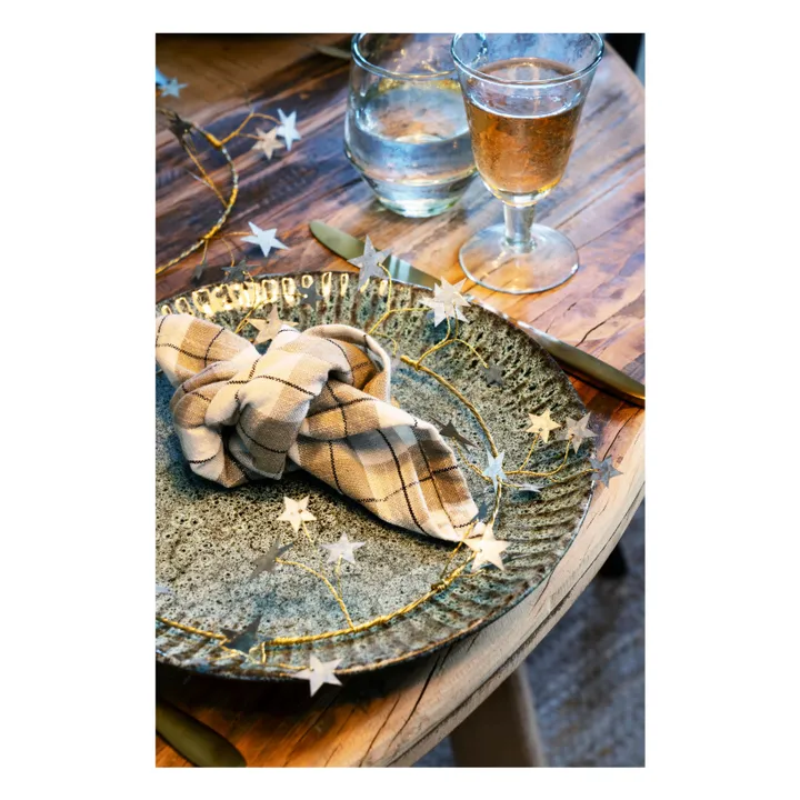 Courrone décorative étoiles | Doré- Image produit n°1