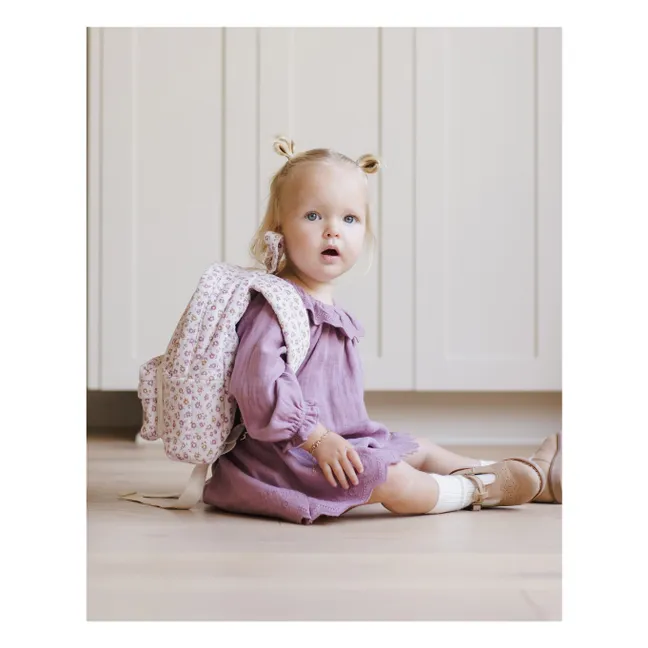 Kleid Isla Gaze aus Bio-Baumwolle | Magenta