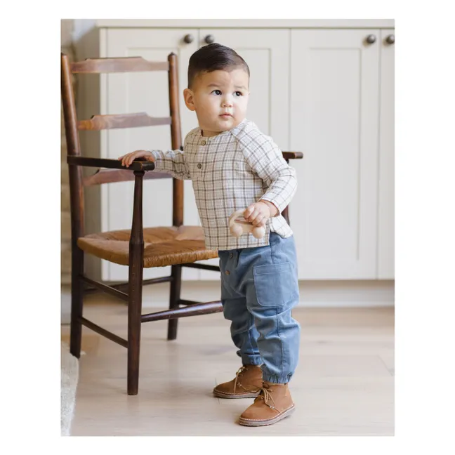 Kurta Zion Gaze de Coton Bio | Bleu Clair