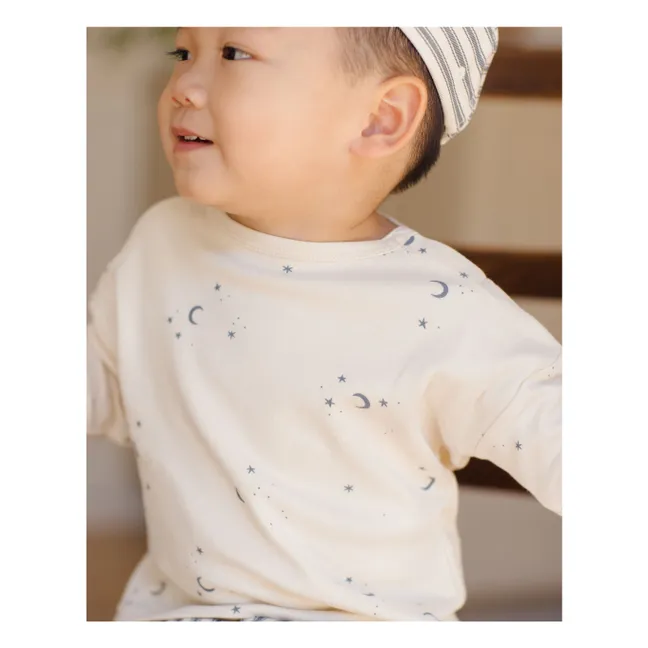 T-shirt Lunes Coton Bio | Ecru