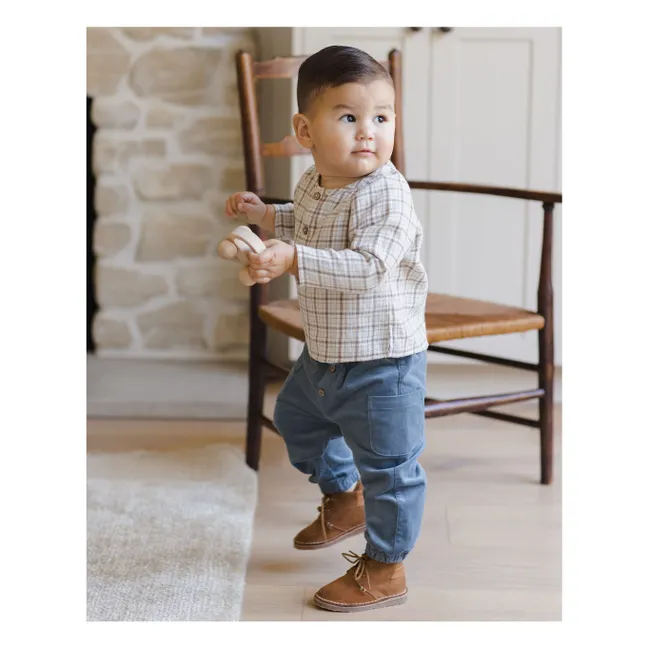 Kurta Zion Gaze de Coton Bio | Bleu Clair