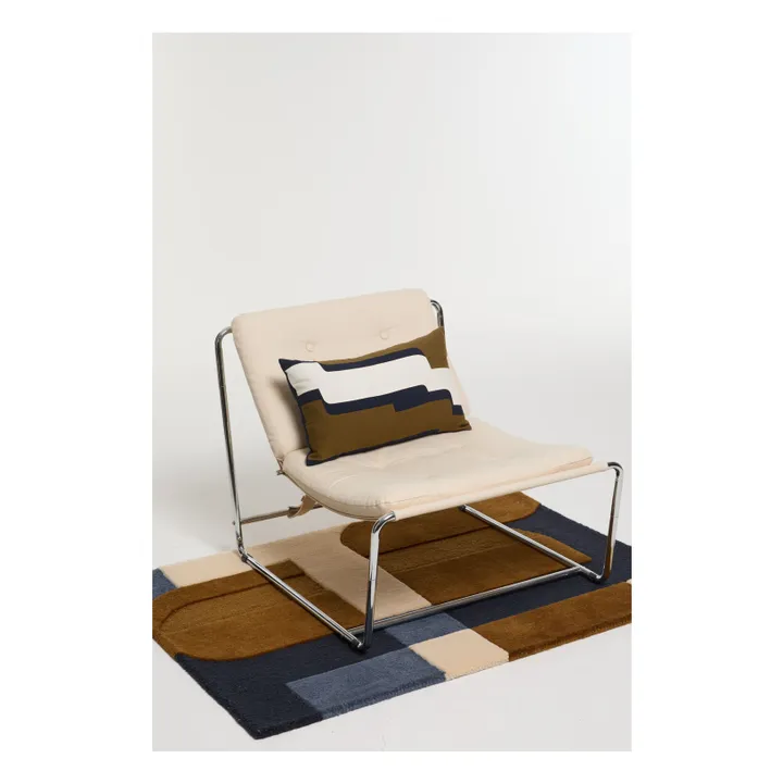 Coussin en coton Mystere | Kaki- Image produit n°0