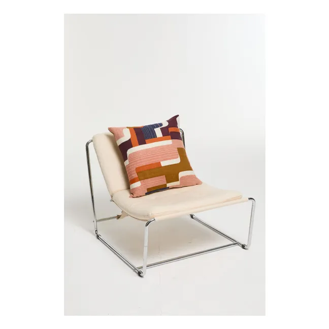 Coussin en soie Petra | Blush