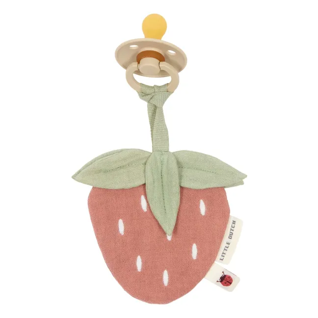 Strawberry pacifier clip | Red