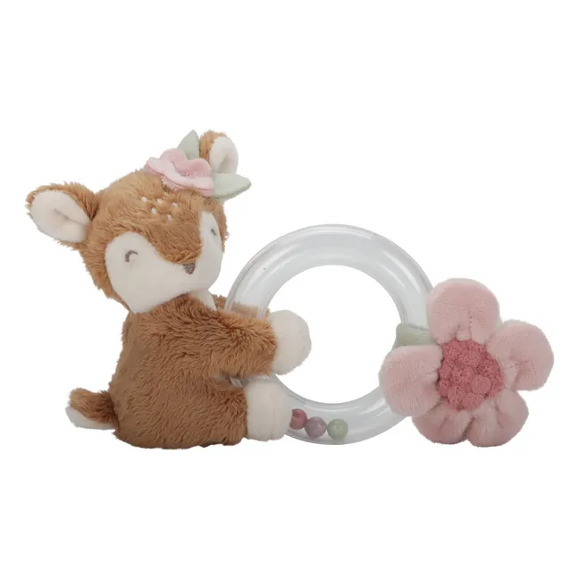 Fawn teething ring - Fairy Garden | Pink