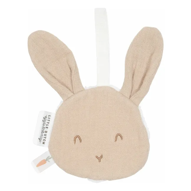 Attache-tétine Lapin | Beige