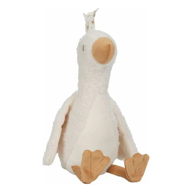 Peluche musicale et lumineuse Oie | Blanc