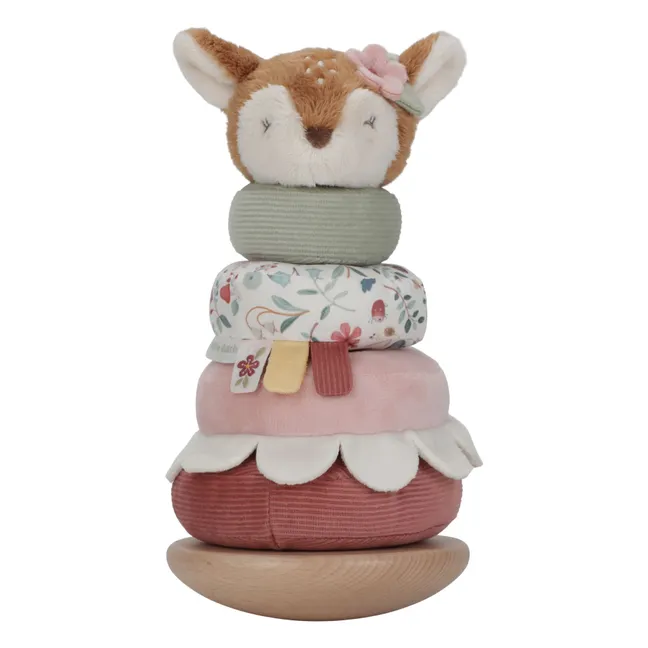 Peluche à empiler Faon FSC - Fairy Garden | Rose