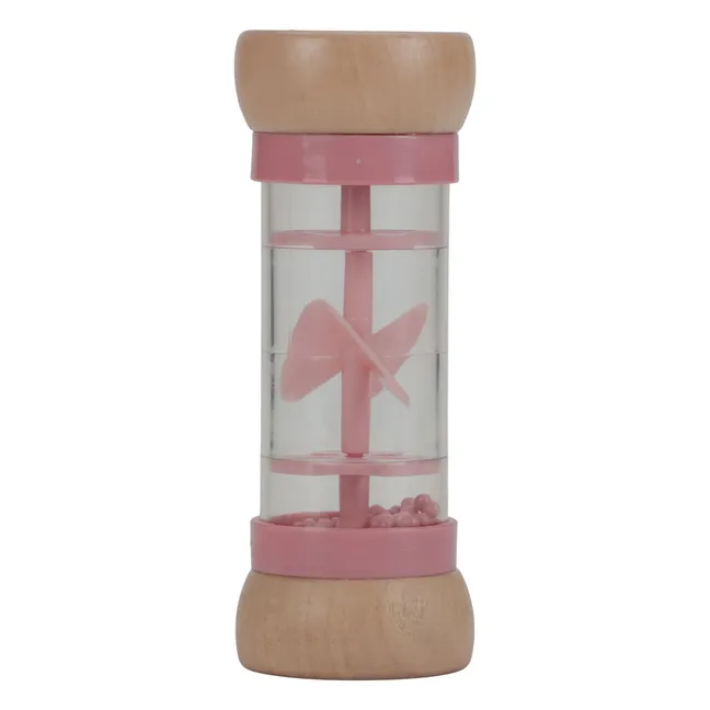 Sonajero de lluvia de madera FSC - Jardín de hadas | Rosa