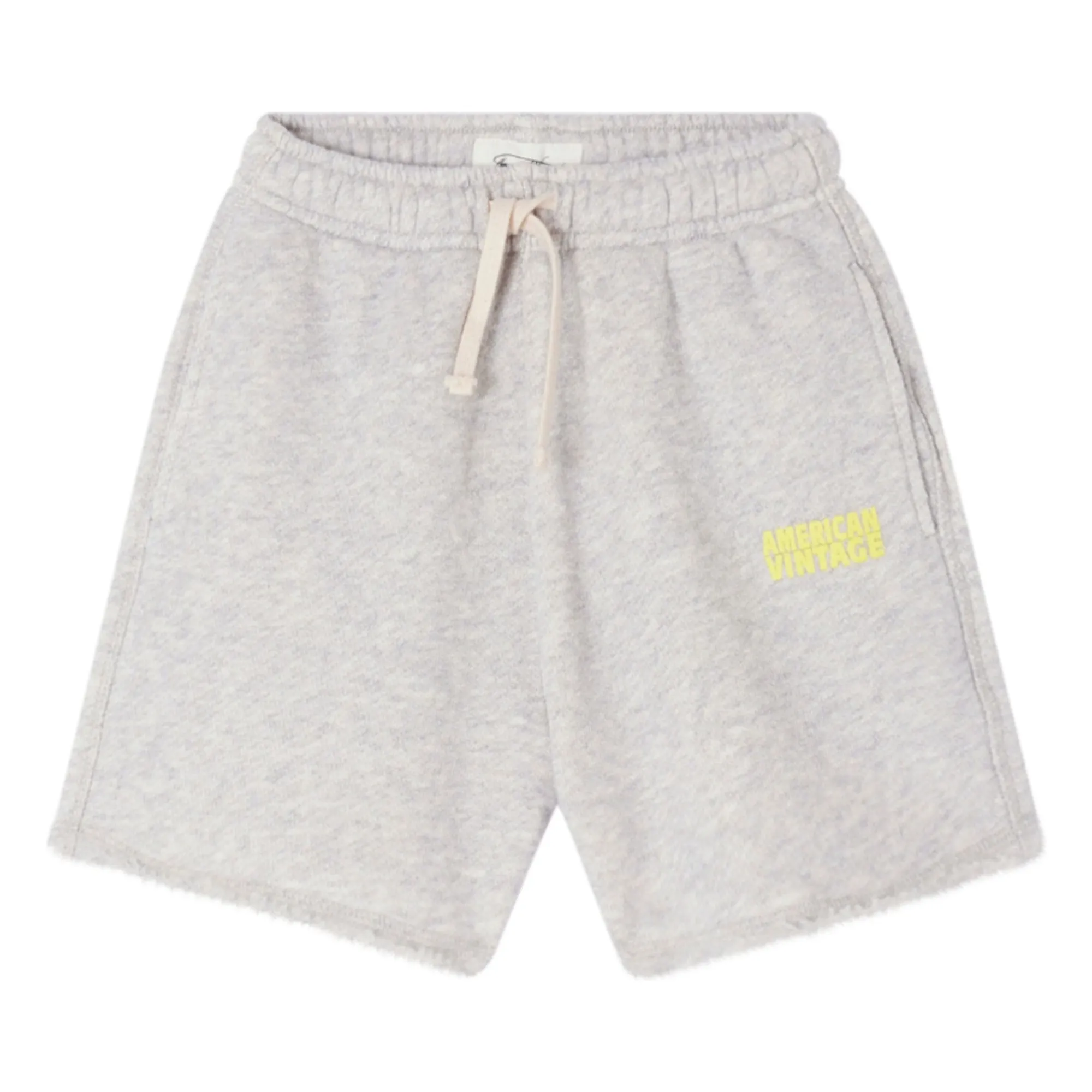 American Vintage Heather Grey Doven Jogger Shorts