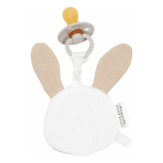 Attache-tétine Lapin | Beige