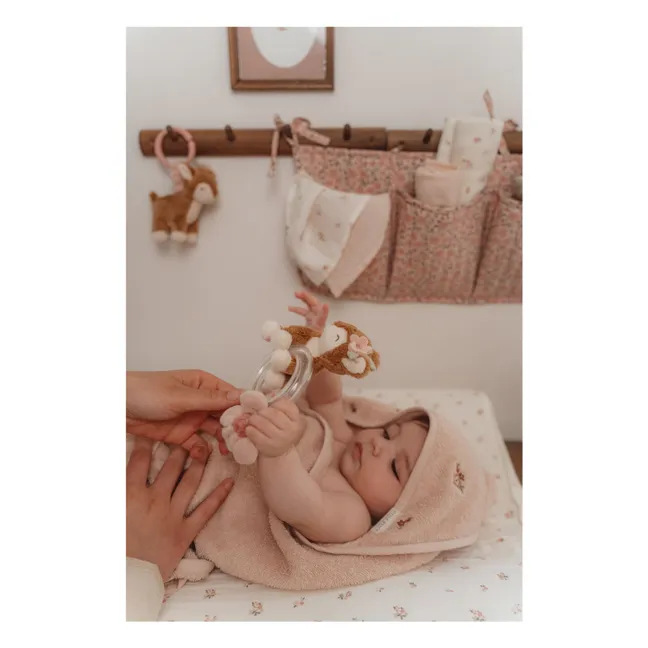 Fawn teething ring - Fairy Garden | Pink