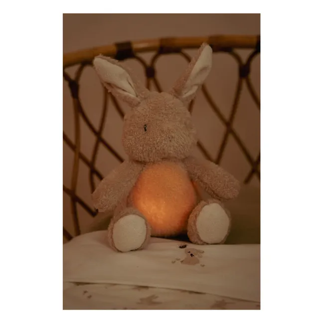 Peluche musicale et lumineuse Lapin | Crème