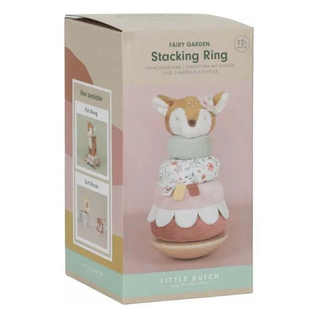 Peluche apilable Fawn FSC - Jardín de hadas | Rosa