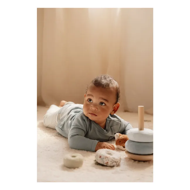 Peluche à empiler Renard FSC - Forest Friends | Bleu