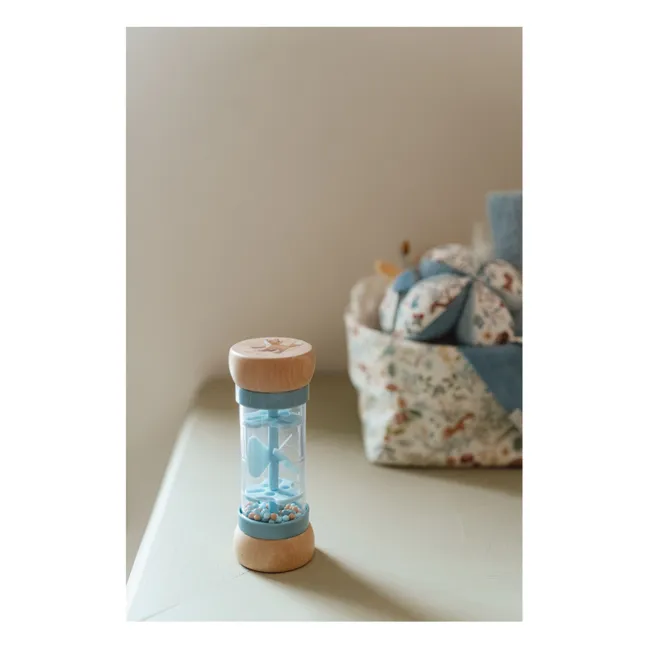 FSC wooden rain rattle - Forest Friends | Blue