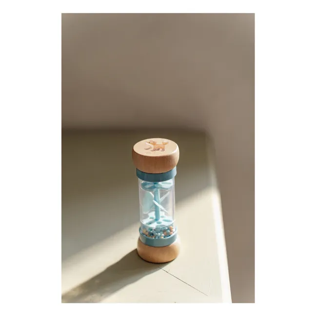 Hochet de pluie en bois FSC - Forest Friends | Bleu