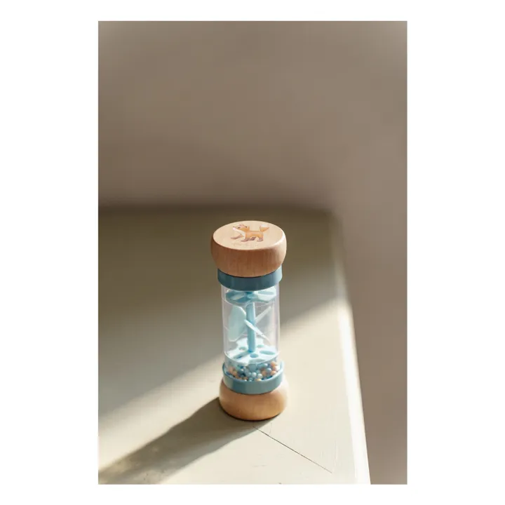 Little Dutch - FSC wooden rain rattle - Forest Friends - Blue | Smallable