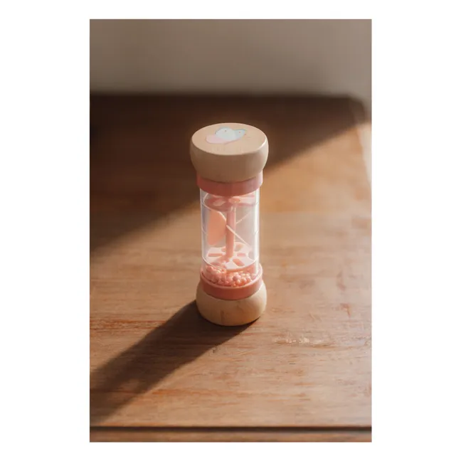 FSC wooden rain rattle - Fairy Garden | Pink