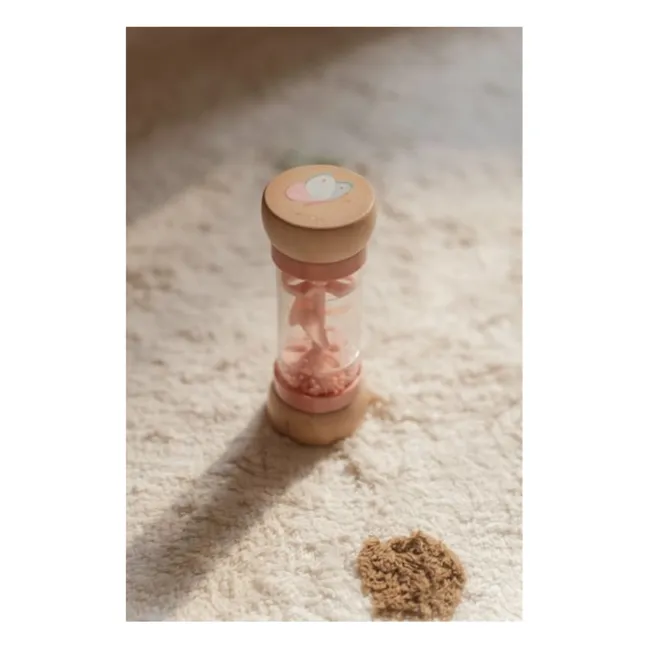 Sonajero de lluvia de madera FSC - Jardín de hadas | Rosa