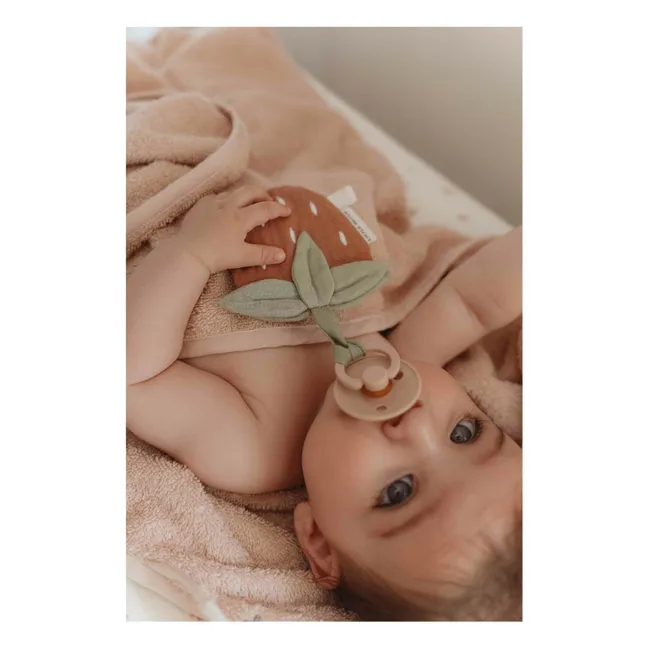 Strawberry pacifier clip | Red