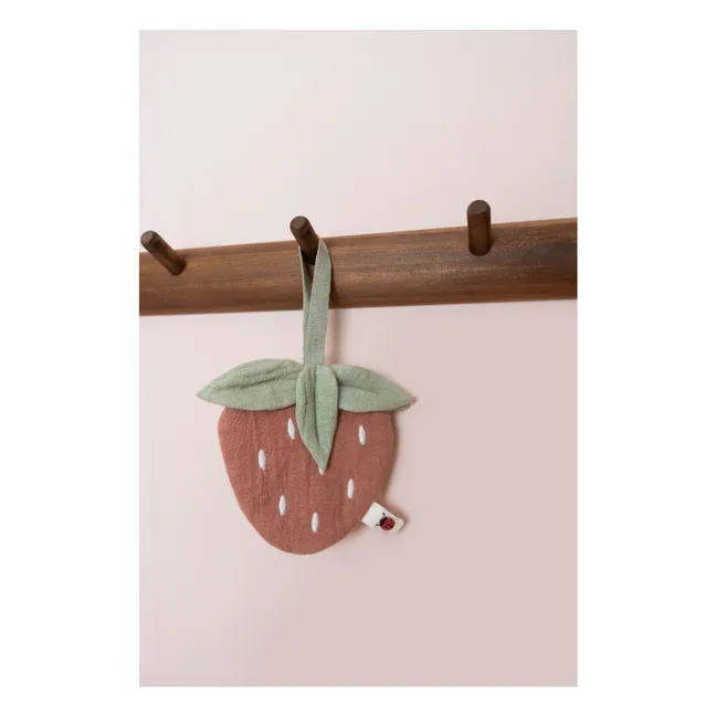 Strawberry pacifier clip | Red