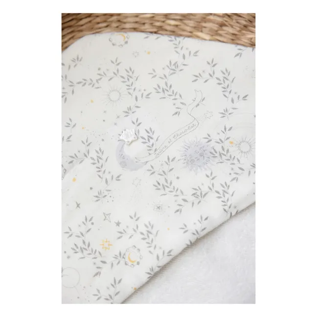 Rêve étoilé bath cape | Ecru