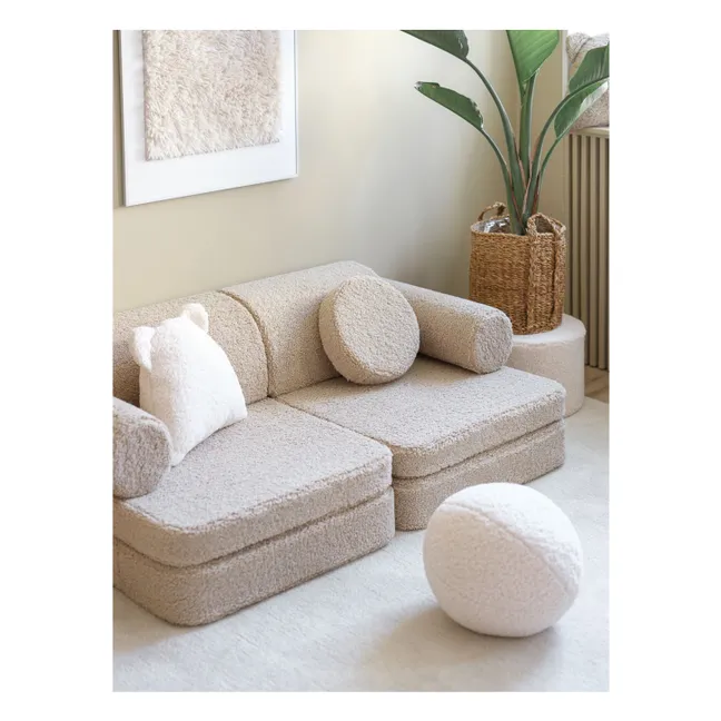 Modular teddy sofa | Beige