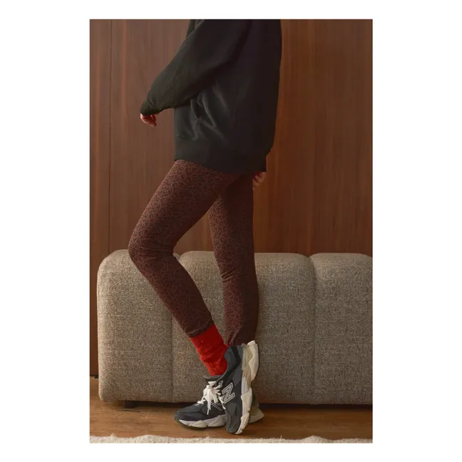 Legging Mika Léopard - Collection Femme | Chocolat